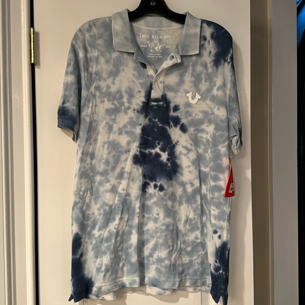BNWT TRUE RELIGION TIE DYE POLO